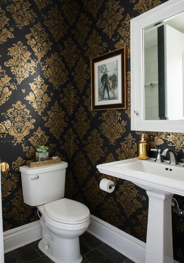 17 Stunning Black Powder Room Ideas for Small Spaces