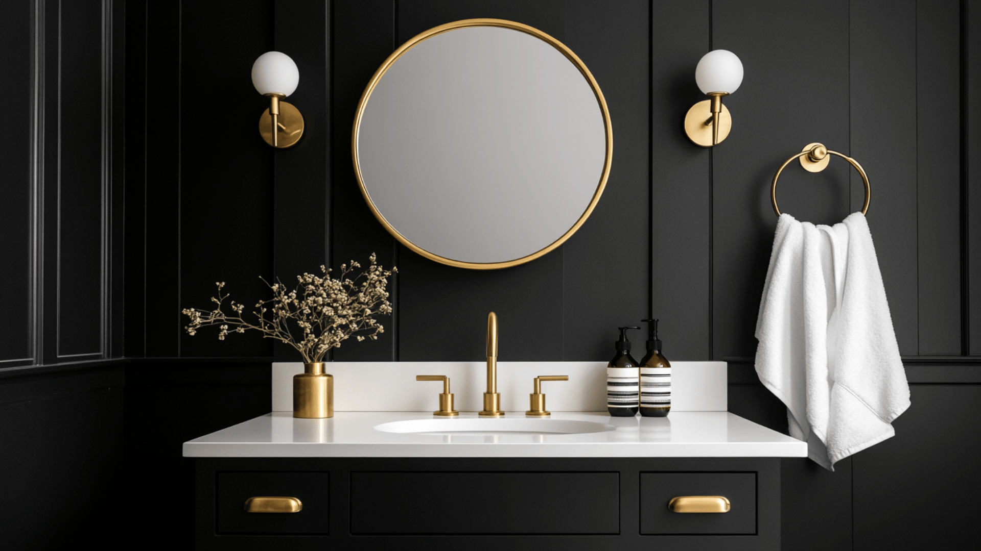 21 Moody Bathroom Ideas for a Stylish Makeover - A House in the Hills