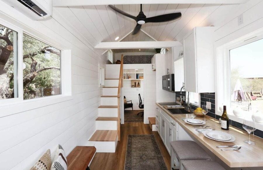 32′ Tiny Home with First Floor Flex Room