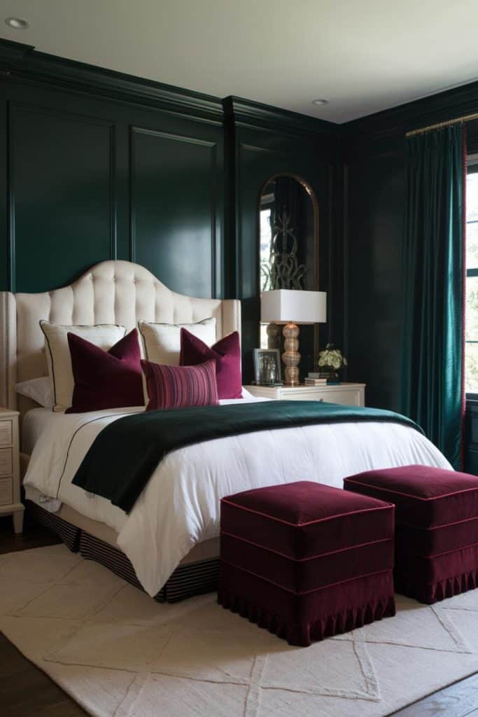 33 Dark Green Bedroom Ideas That Embody Luxe Comfort