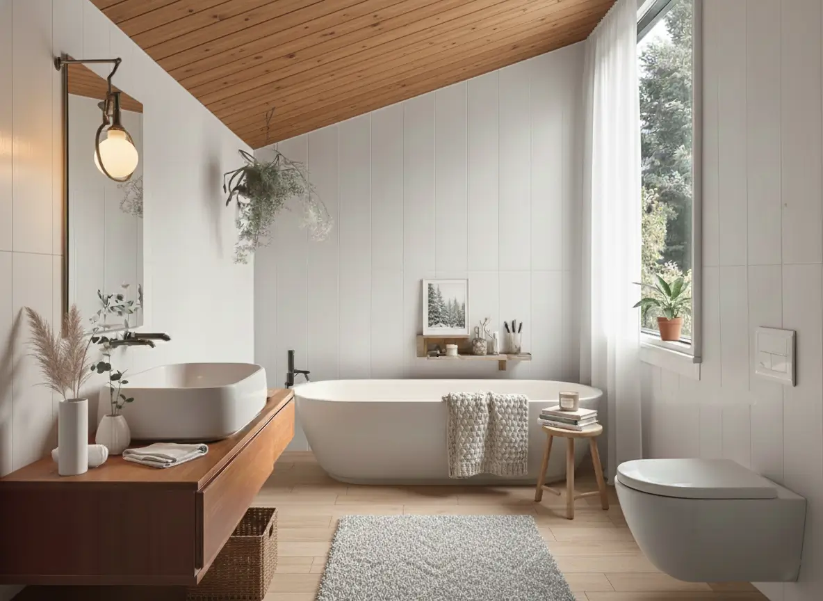 46 Scandinavian Bathroom Design Ideas for 2025 (Warm & Modern)