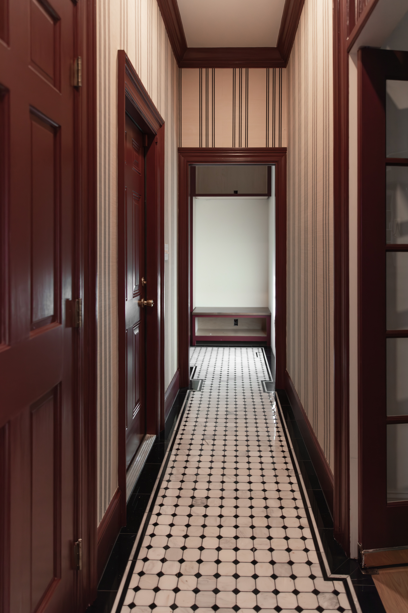 A Vision of Black & White Floor Tile for the Mudroom Renovation - Chris Loves Julia