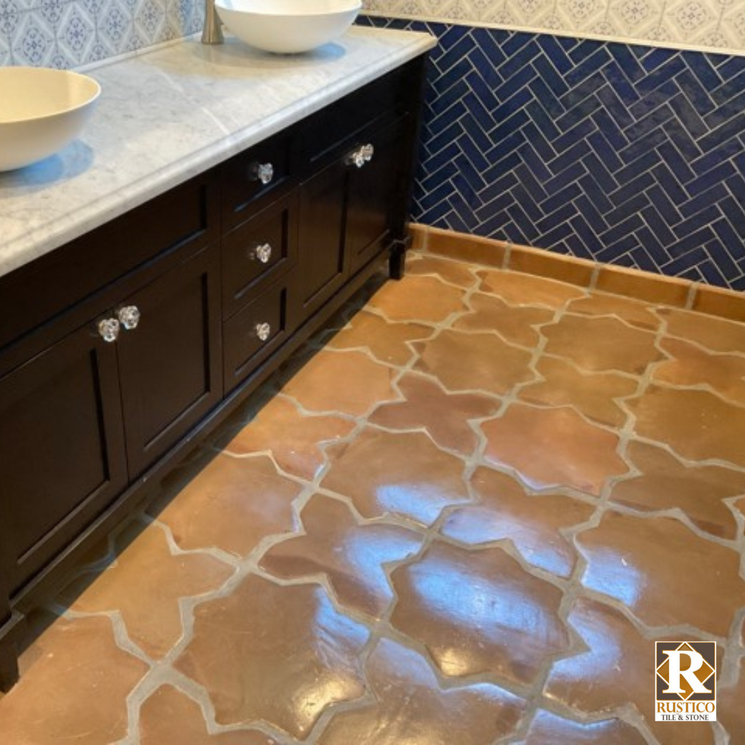 Bathroom Design Inspiration: Working with Terracotta Floor Tiles | Rustico Tile & Stone