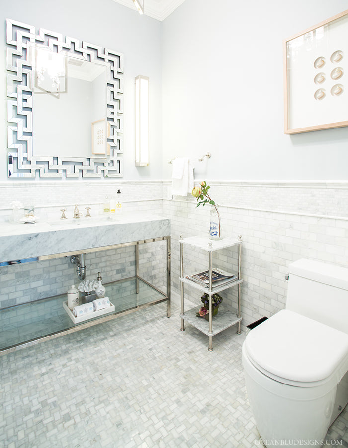 Better than a Luxury Hotel Guest Bathroom – Ocean Blu Designs
