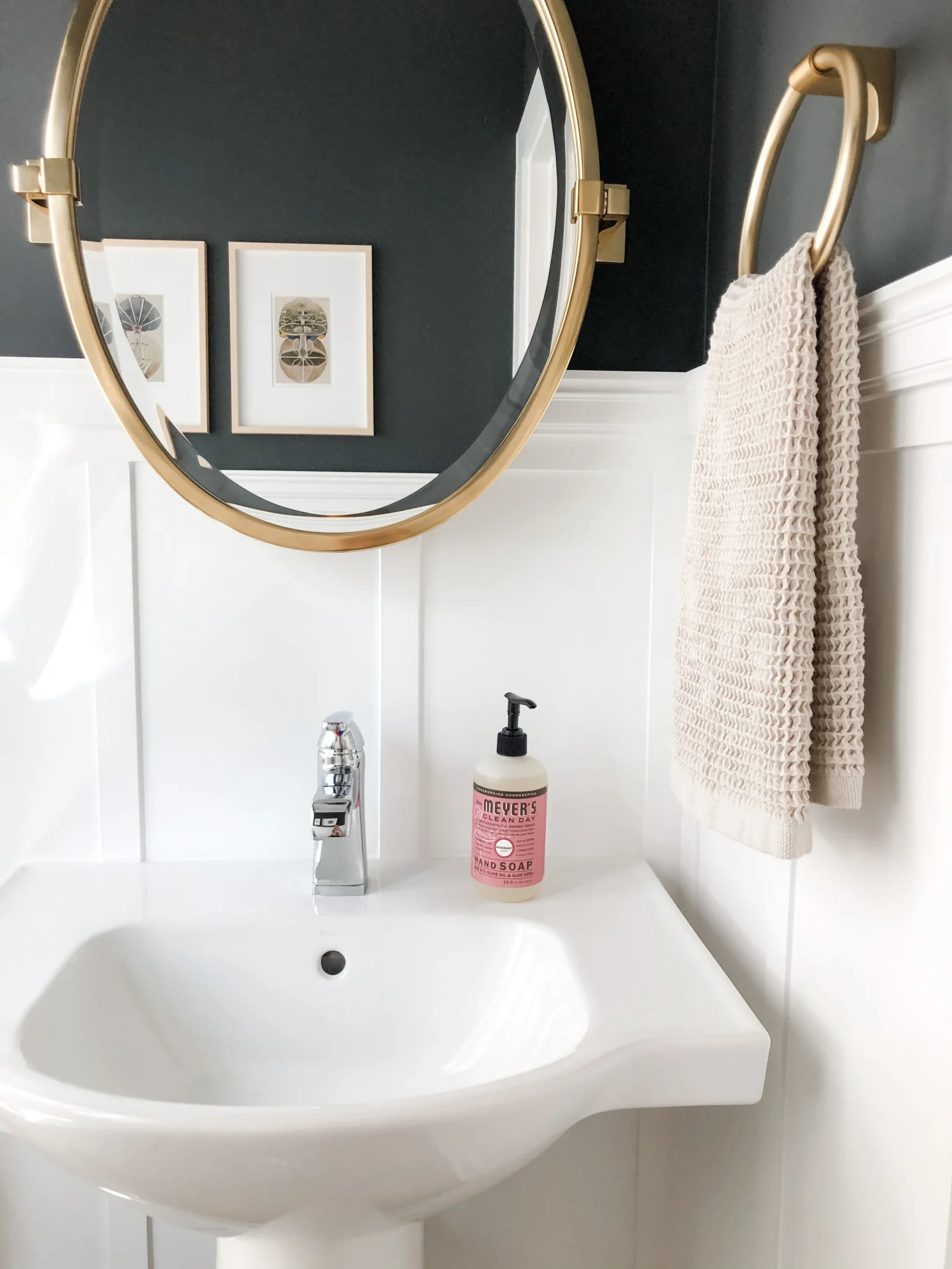 Bold Half-bath with Board & Batten — Love & Lilly