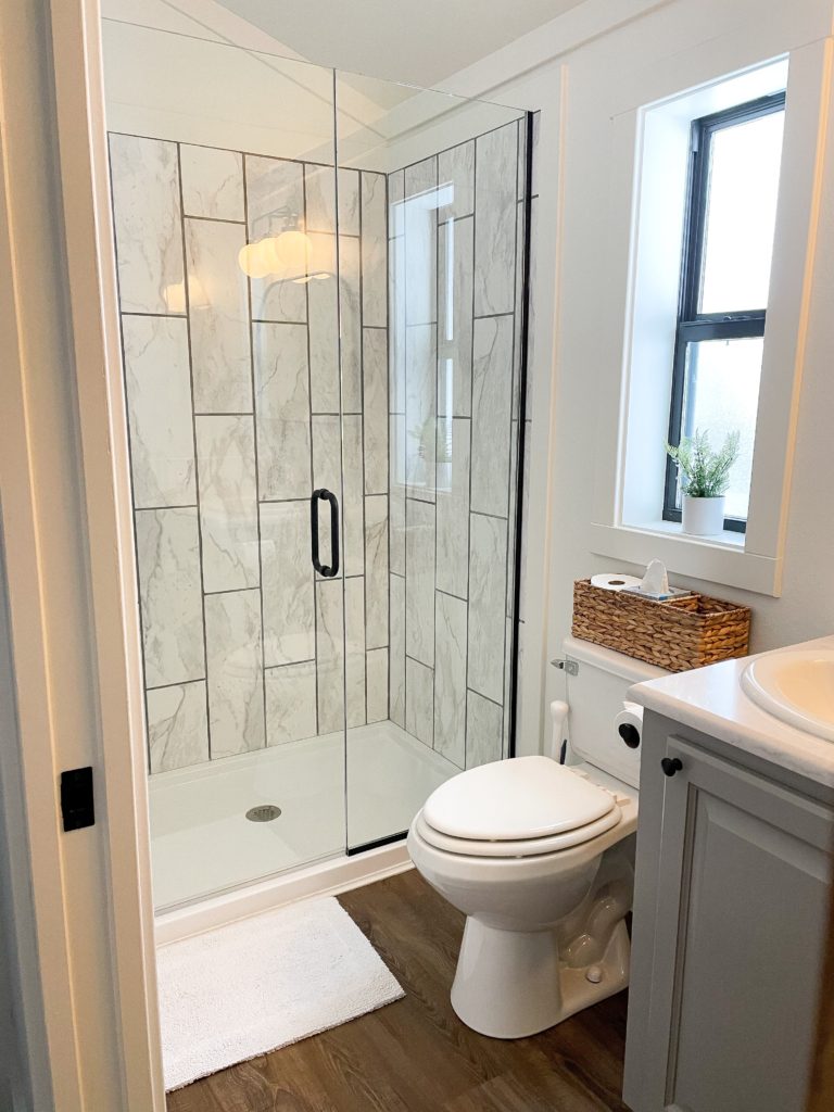Cabin Bathroom Design! • Mindfully Gray