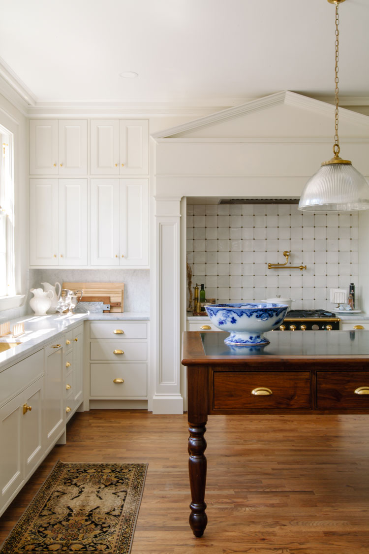 Classic Carrara Marble Counters in a Traditional Kitchen - The Makerista