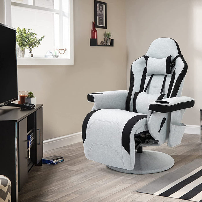 Comfortable Massage Gaming Chair with Swivel — Relaxing Recliners