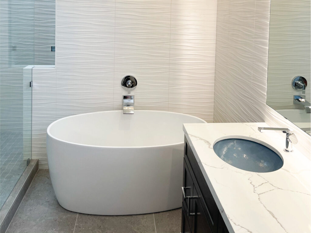 Contemporary Coastal Master Bathroom | Costa Mesa - Inspired Remodels