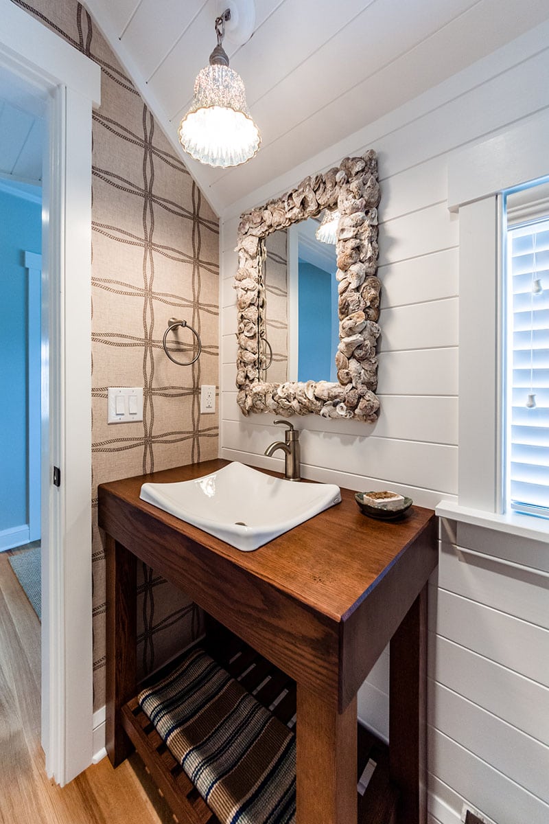 Custom Rustic Freestanding Vanity | by Cozy Kitchens