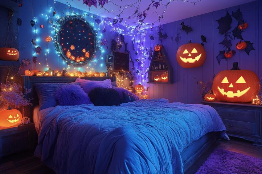 Dark and Cozy Halloween Themed Bedroom Concept with Gothic Touches (78) - Photo #107902 - Pixaii.com