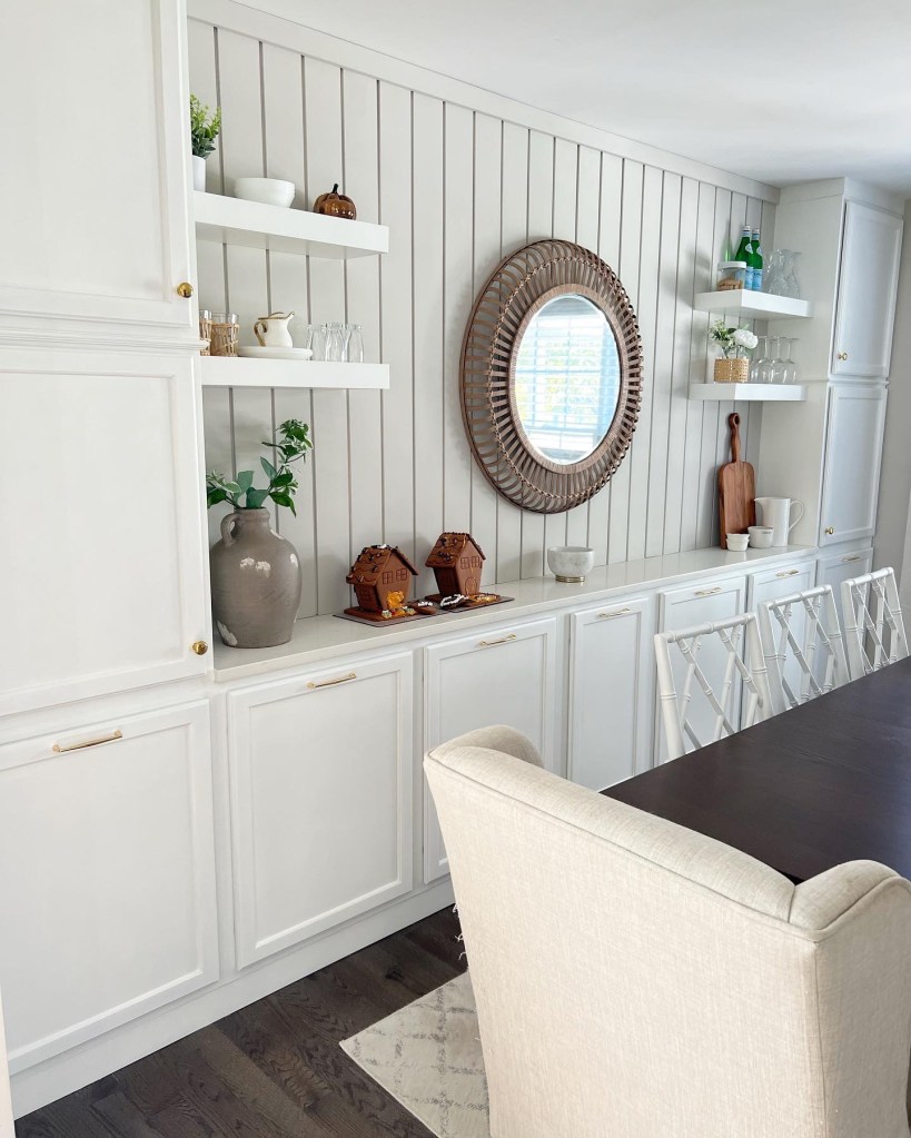 Dining Room Storage with Stock Cabinets – Close Enough DIY