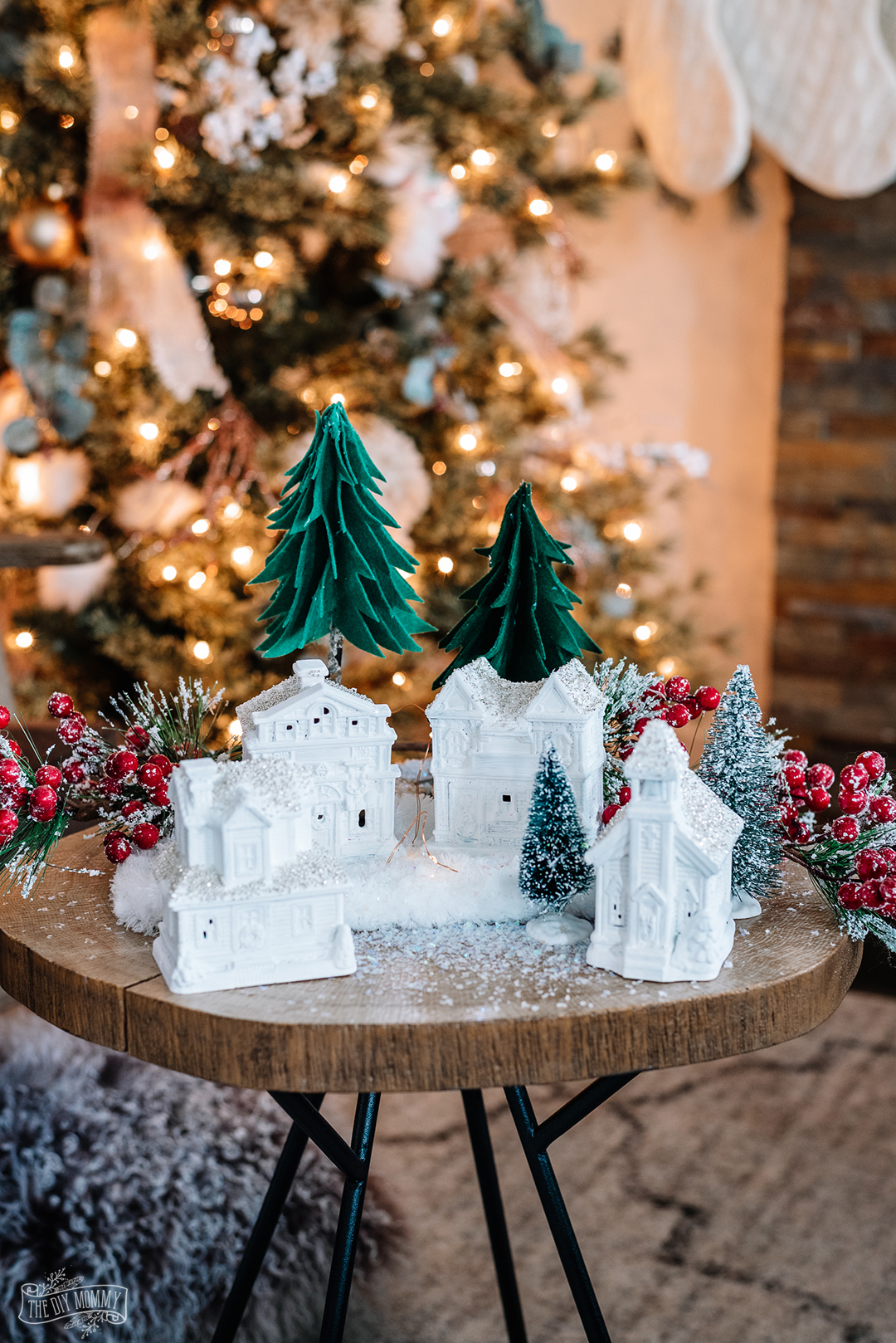 Elegant-DIY-Dollar-Tree-Christmas-Village-2 - Re-Fabbed