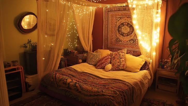 Free Cozy Bedroom Interior Image - Bedroom, Cozy, Warm | Download at StockCake