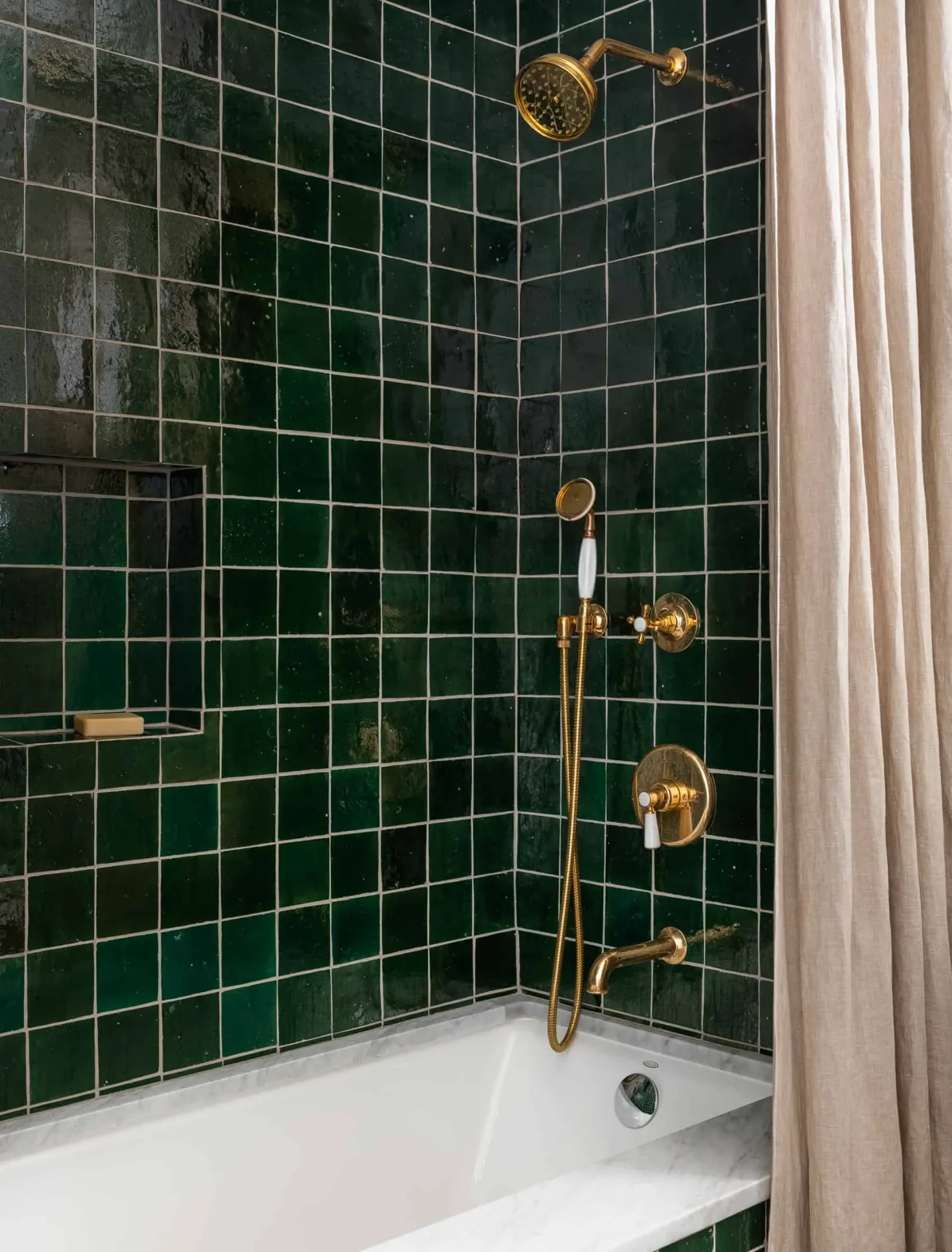 Heidi-Caillier-Design-Seattle-interior-designer-green-tile-bathroom - Heidi Caillier