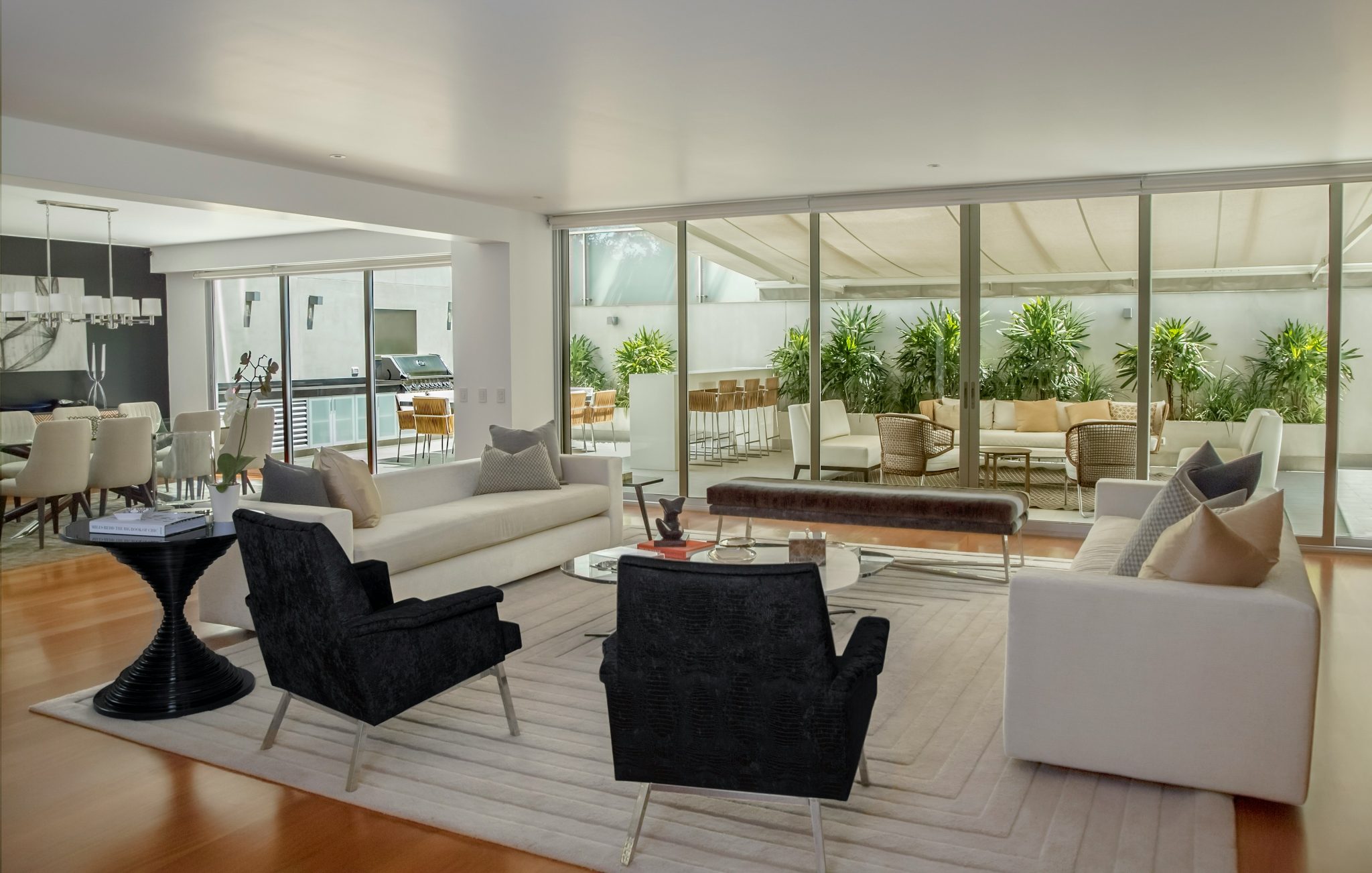 Living dining room and patio
