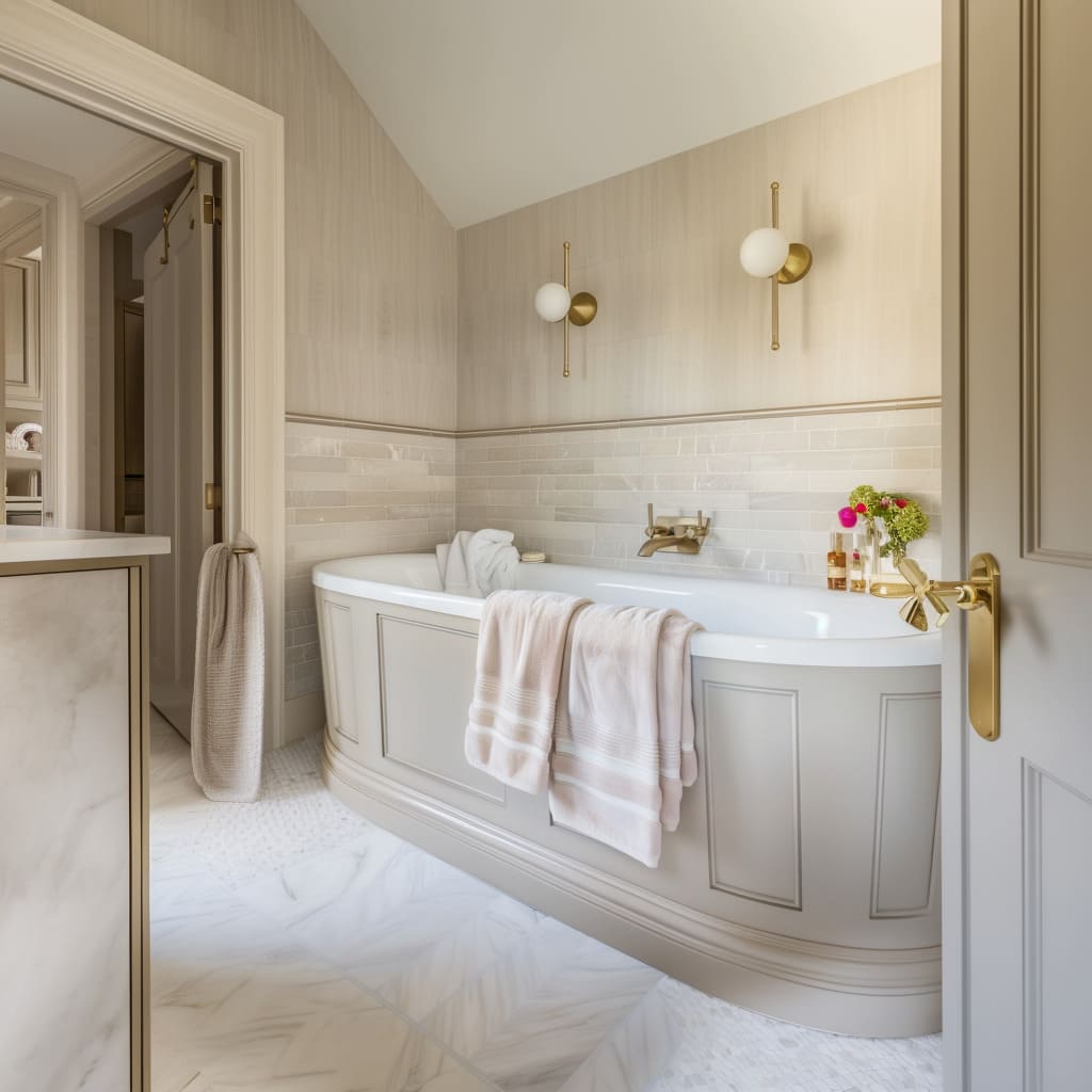 Luxury Off-White Master Bathroom Ideas for a Timeless Look