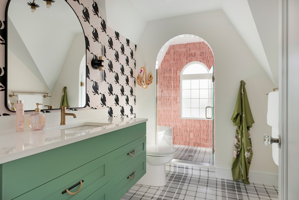 Minneapolis Tudor gets spa-inspired primary suite & bath remodel.