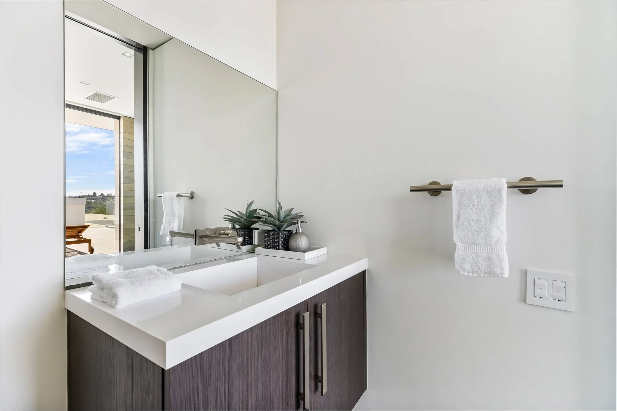 modern bathroom and powder room designs at our luxury resort style custom homes | whipple russell architects