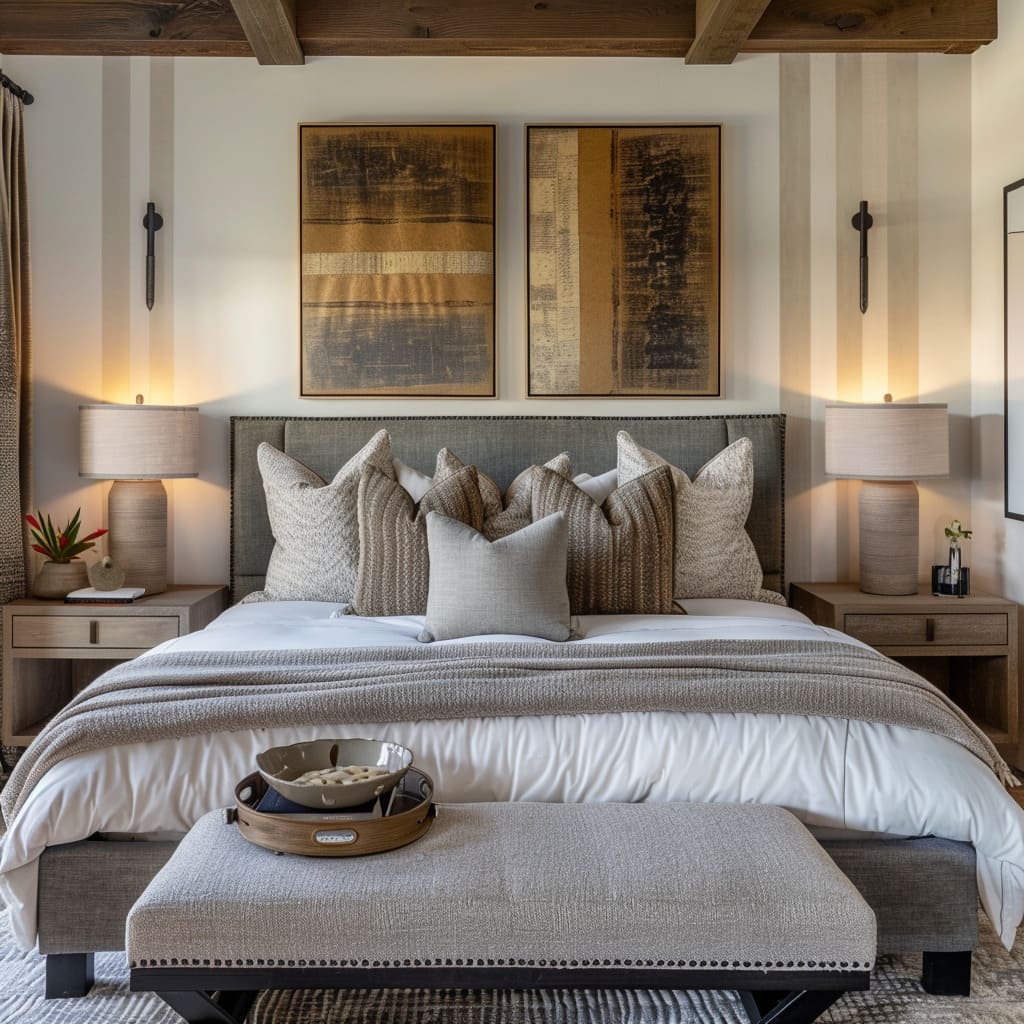Modern Rustic Farmhouse Master Bedroom Design Ideas