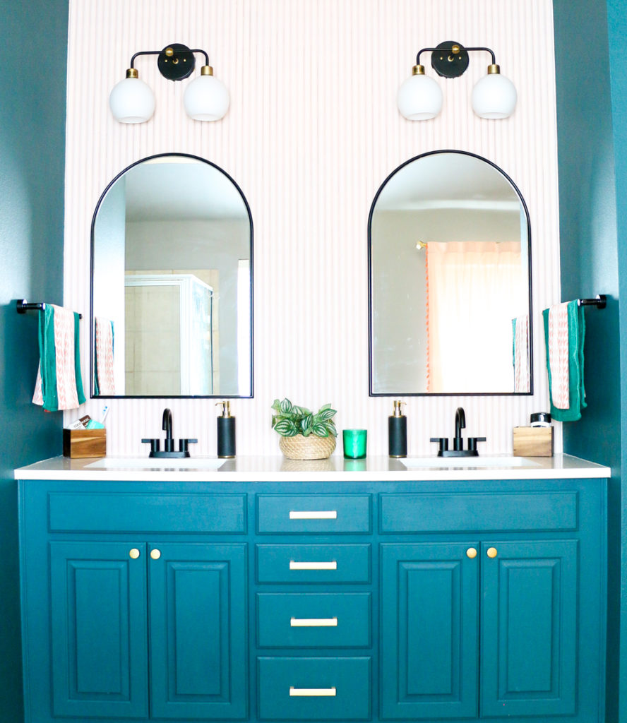 Moody Art Deco Master Bathroom Vanity - A Kailo Chic Life