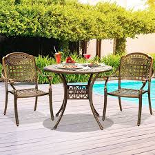 Outdoor Restaurant Aluminum Cafe Chairs Outdoor Dining Set Classic Metal Outdoor Chairs Outdoor Furniture
