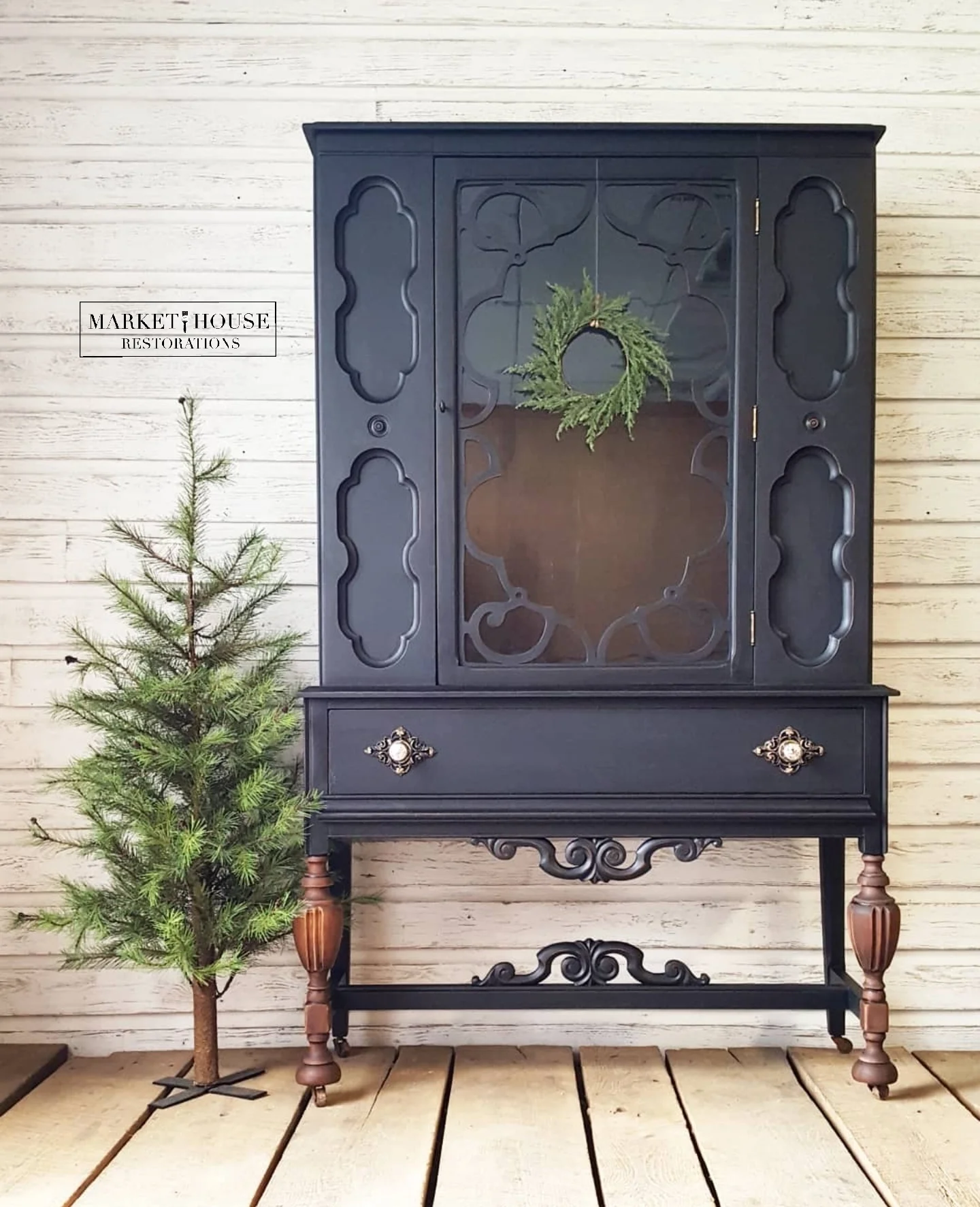 Paint Modern Black China Cabinet Step-by-Step Guide, Antique China Cabinet Makeover! — Market House