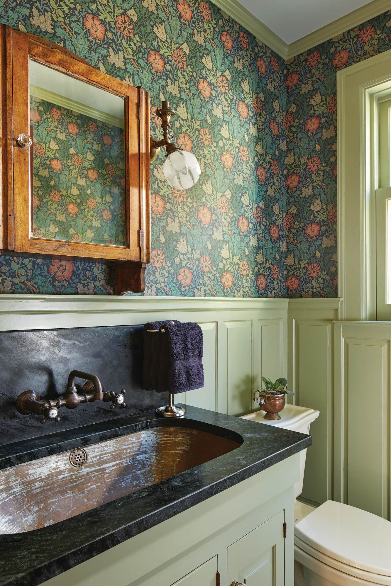Powder Rooms & Half Baths Designed for the Bungalow Era | Arts & Crafts Homes Online