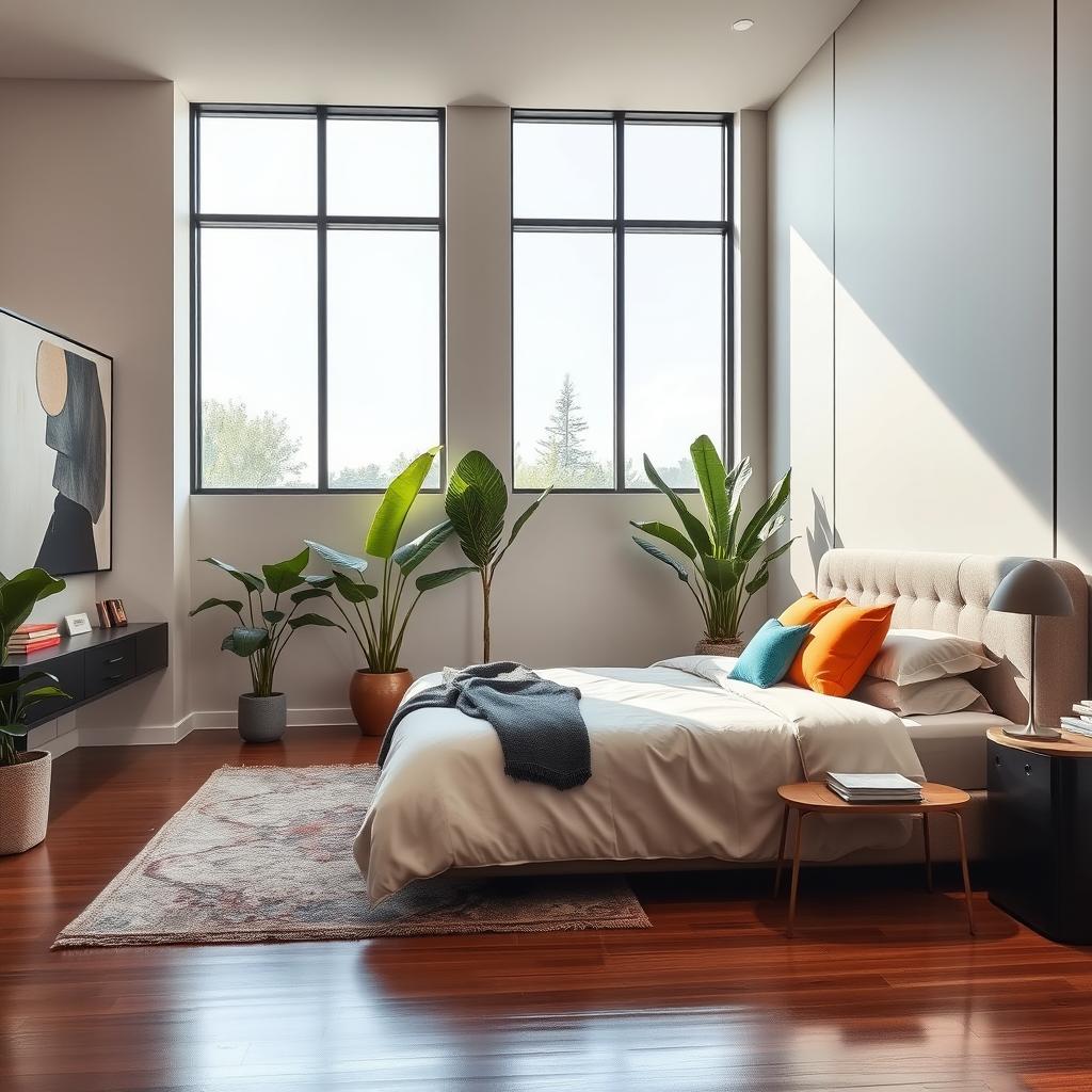 Sleek Modern Bedroom Interior