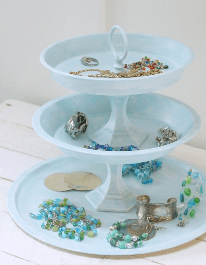Unique Tiered Trays DIY Projects - shabbyfufu.com
