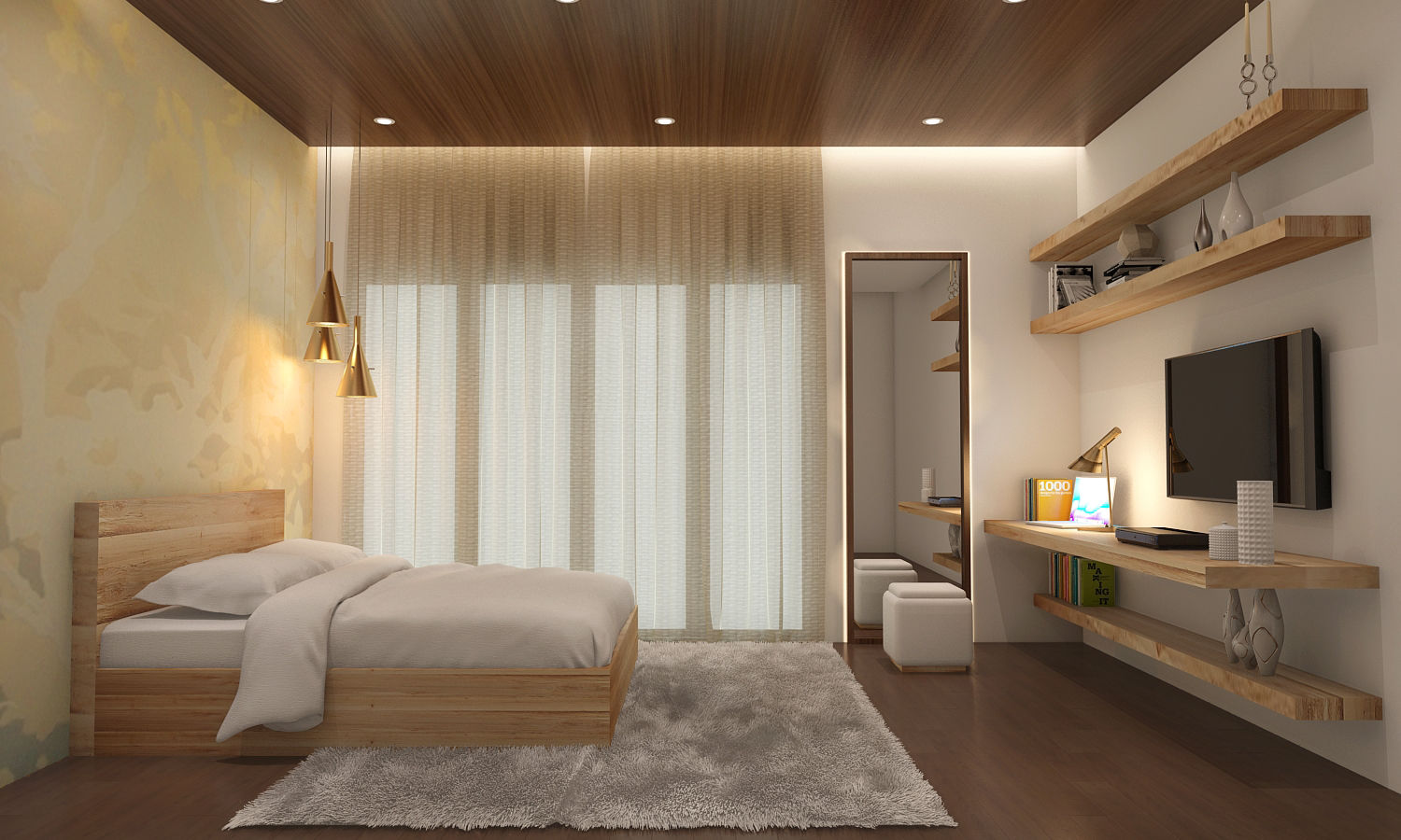 What are some small bedroom design and storage ideas for Indian homes? | homify