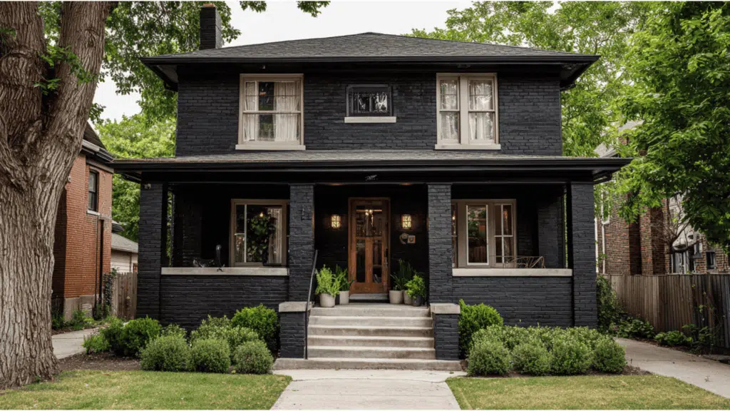 19 Ideas to Make Your Black Brick House Stand Out - Enthralling Gumption