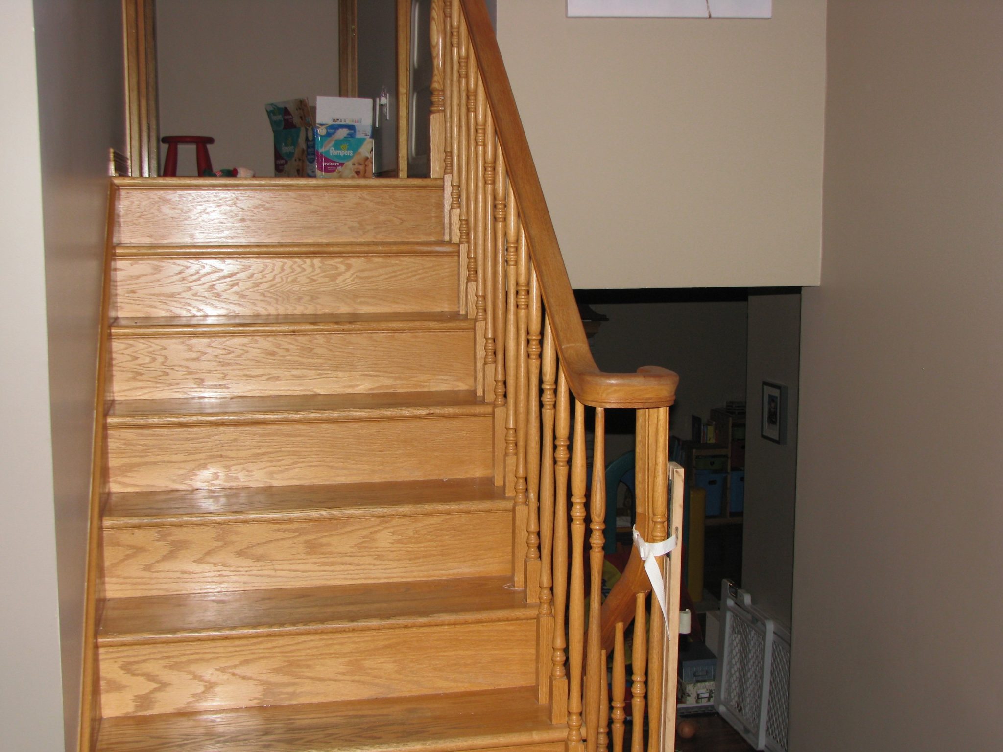 1990s Outdated Oak Staircase Makeover - The Vanderveen House