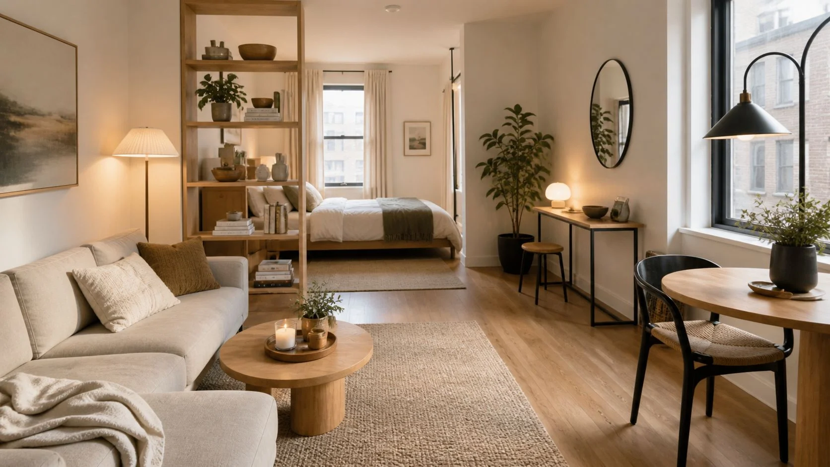 23 Smart Studio Apartment Ideas That Maximize Space & Style