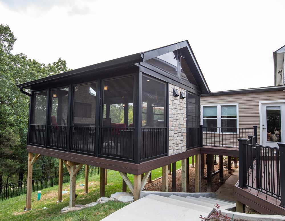 3 Season Room with Open Deck | Wildwood, Missouri
