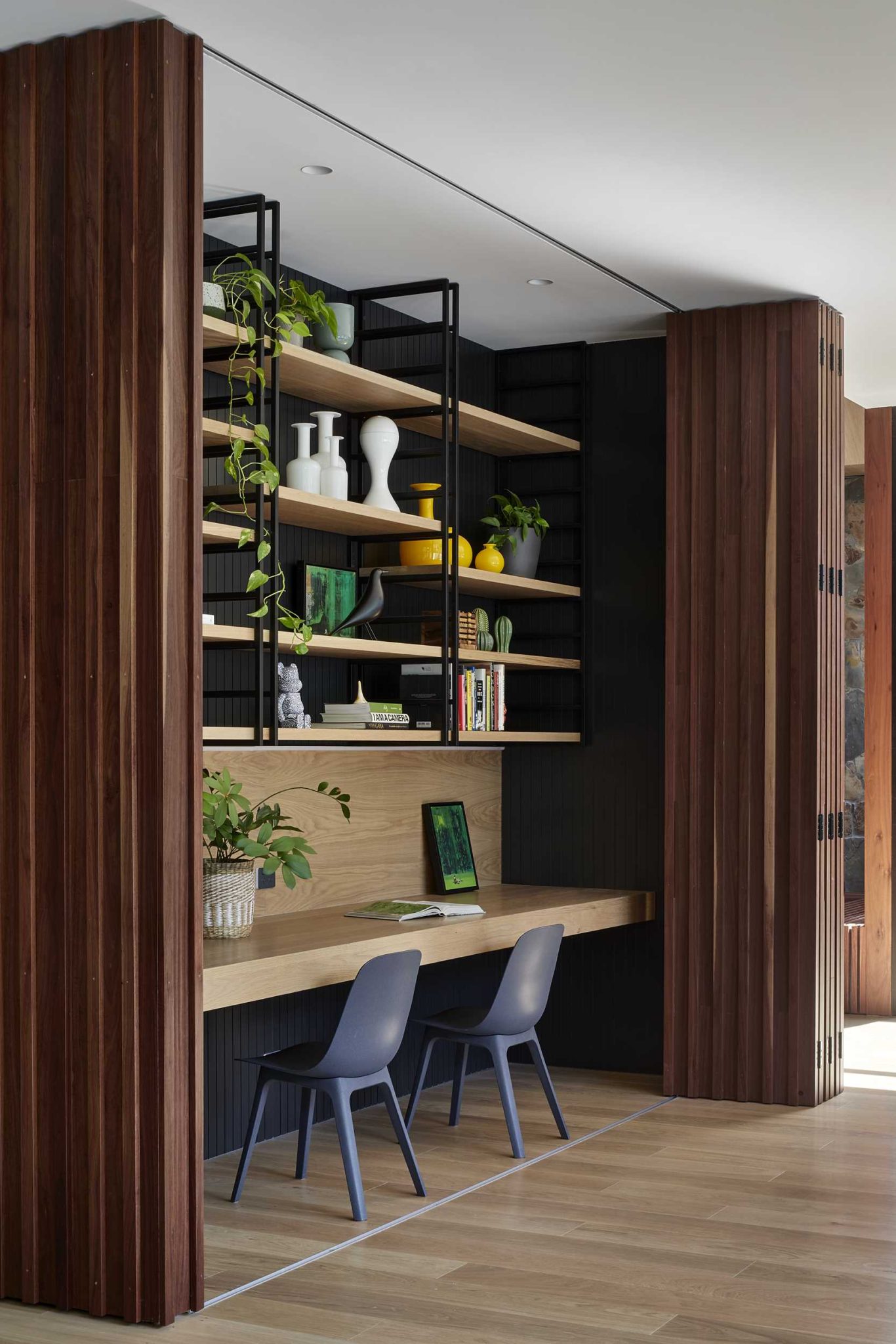 A Home Office Was Hidden Behind A Wall That Folds Open - ᐅ International Architecture & Design Awards 2026 | Architecture & Design Community