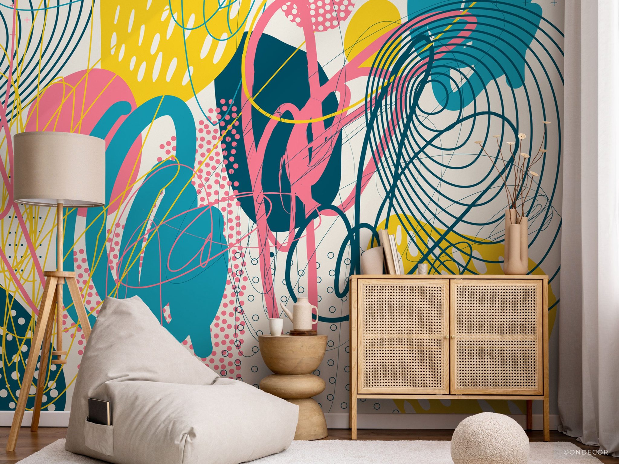 Abstract Wall Mural Guide | ONDECOR