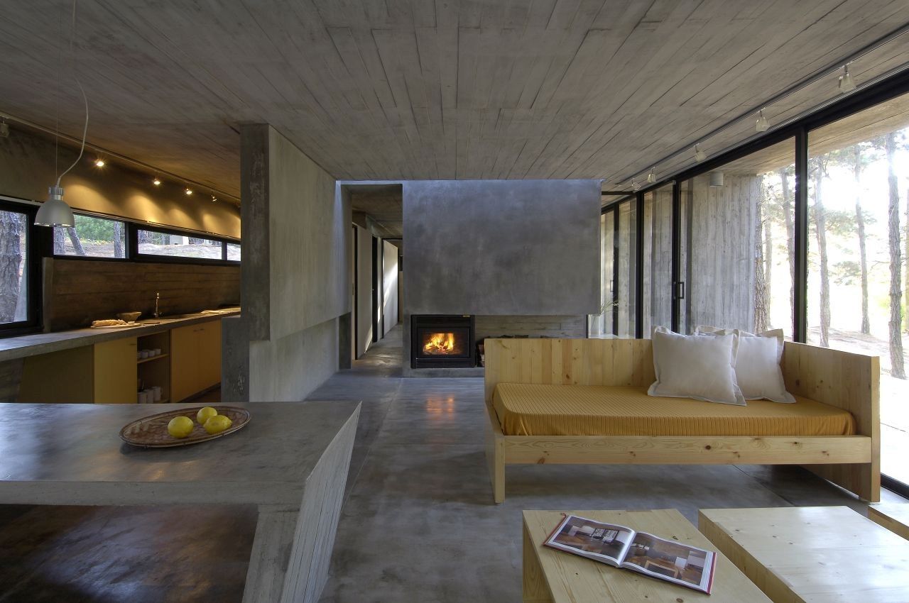 Beautiful Polished Concrete Floors In The Context Of Extraordinary Houses