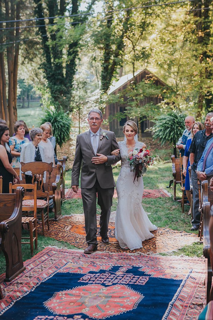 Bohemian & Whimsical Garden Wedding in North Carolina