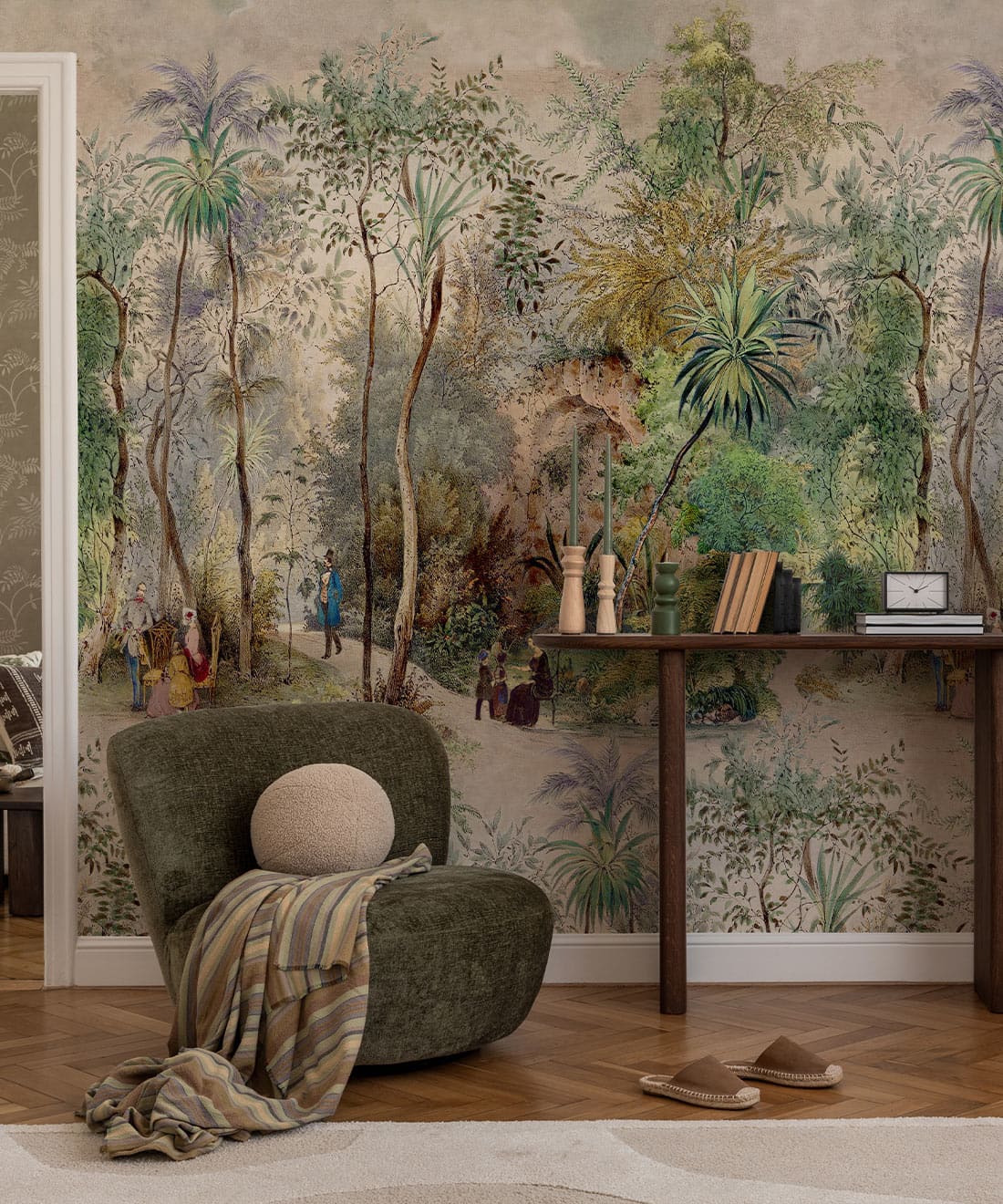 Botanical Gardens Mural - Mural - Kitchen Wallpaper Roll - Milton & King