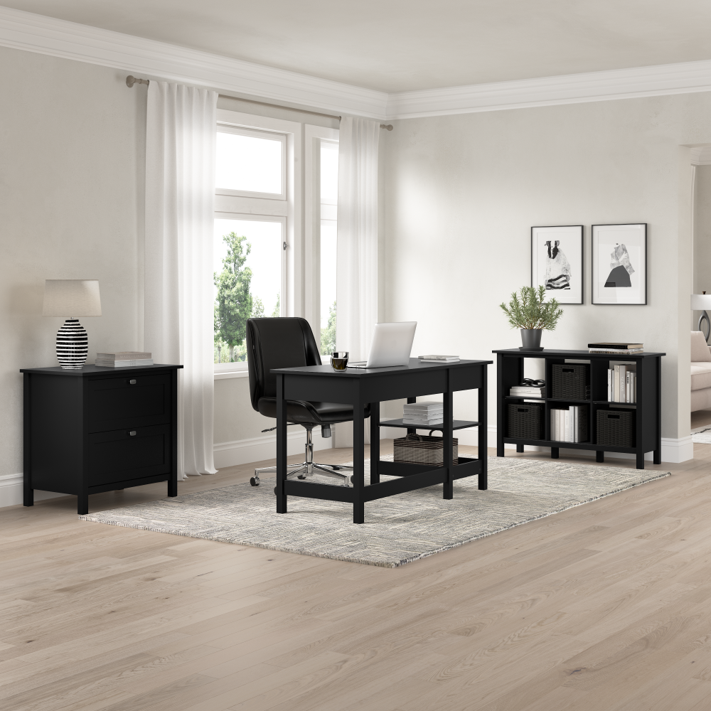 Bush Home Broadview 60W L Shaped Computer Desk with Storage and Desktop Organizer