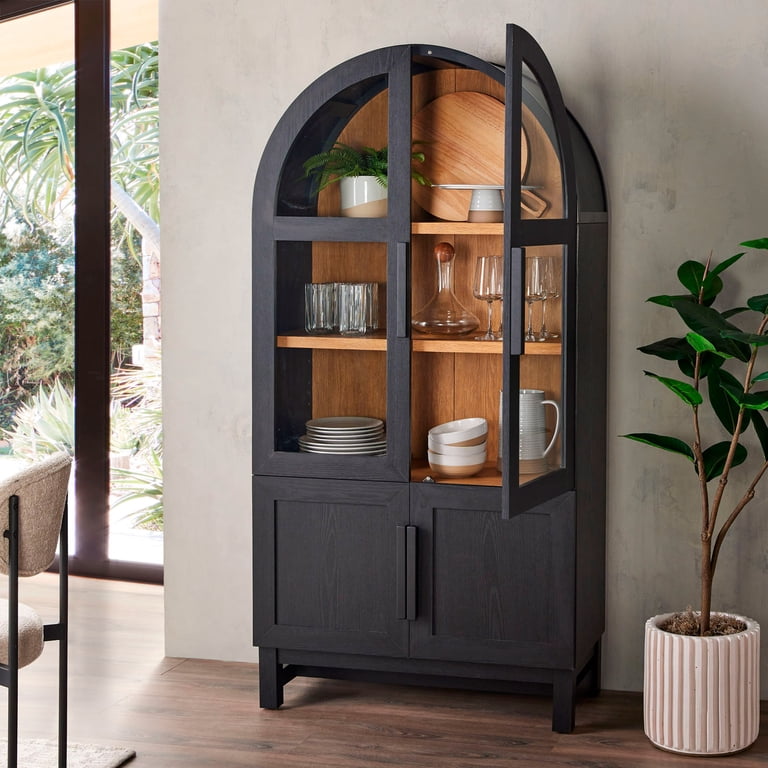 Cabinet Makeover China Cabinets For Small Spaces Chalk Paint China Cabinet Before And After Celebrated Nest