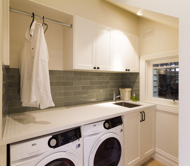 Canterbury Kitchen, Butler's Pantry & Laundry - Traditional - Laundry Room - Melbourne - by The Kitchen Design Centre | Houzz AU