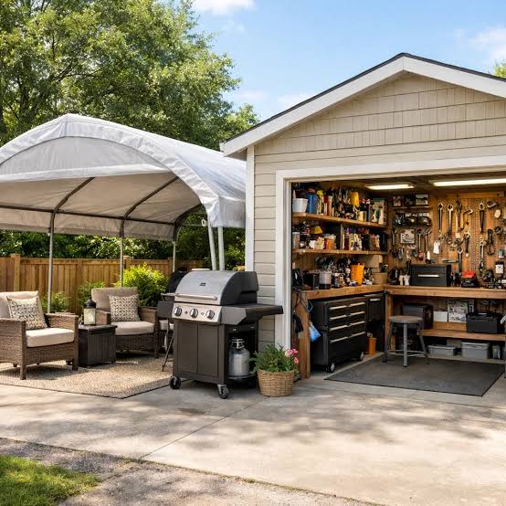 Carport vs Garage: What's the Key Differences? - Aosom