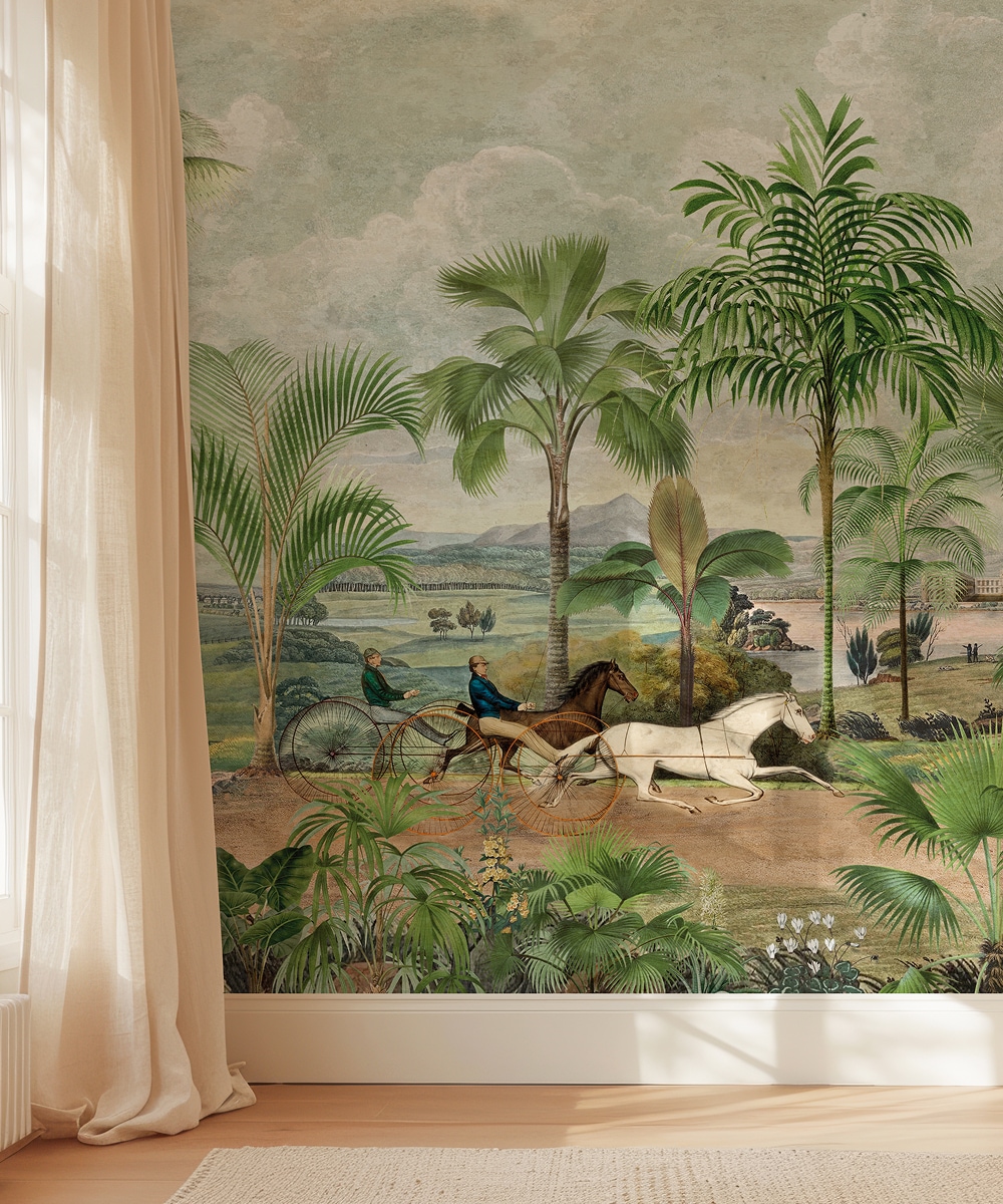 Champs-Élysées Mural • Painterly French Scene • Milton & King