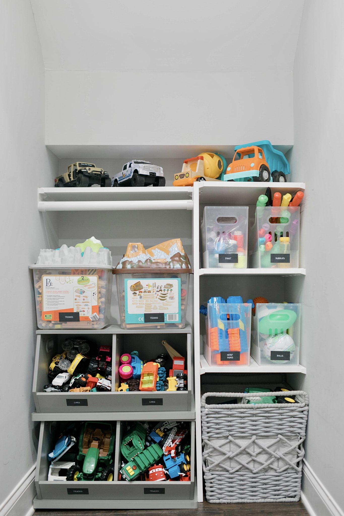 Closet Toy Box Solutions Playroom Storage Ideas Playroom Closet Organization Kelley Nan