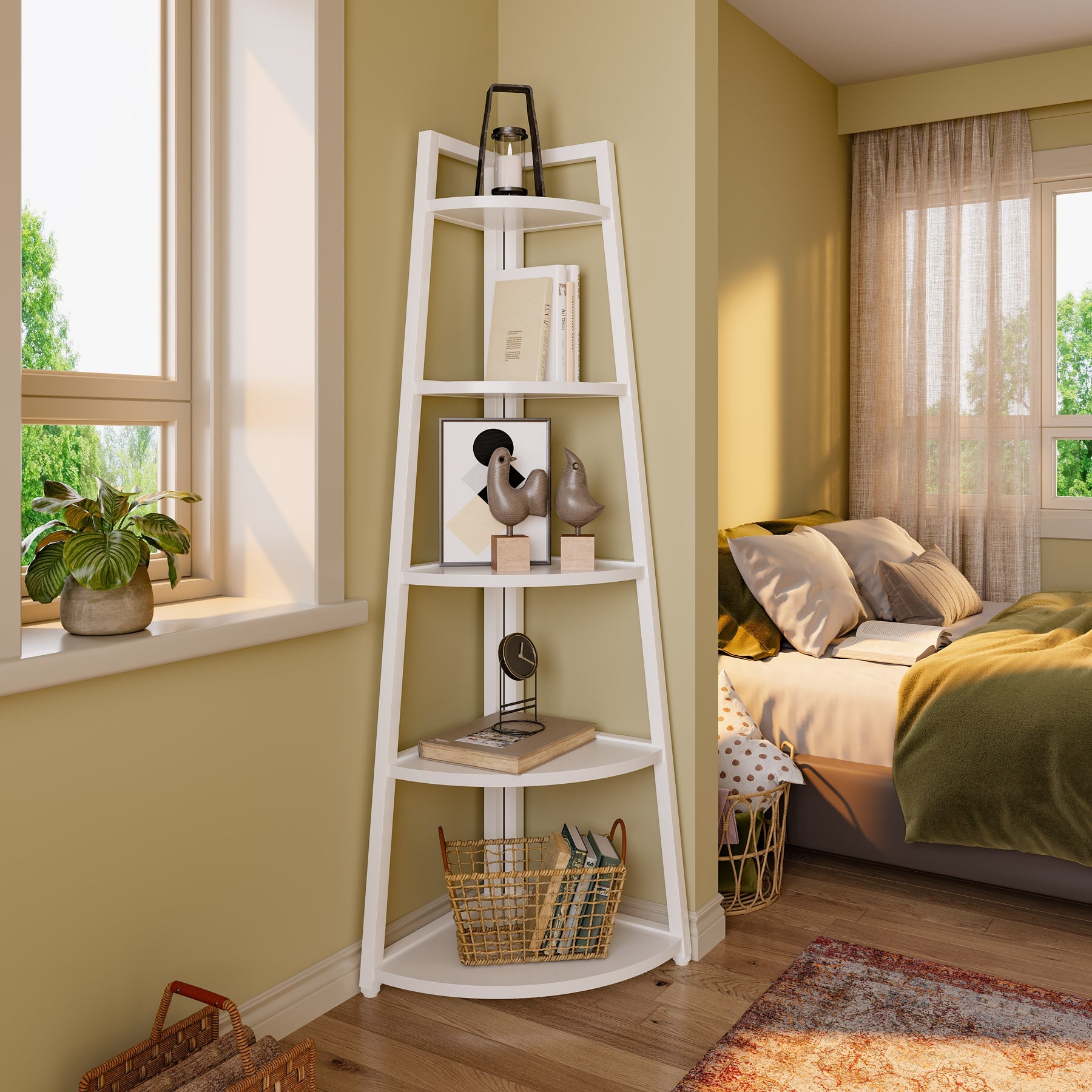Corner Shelves | Corner Shelf Unit-Tribesigns