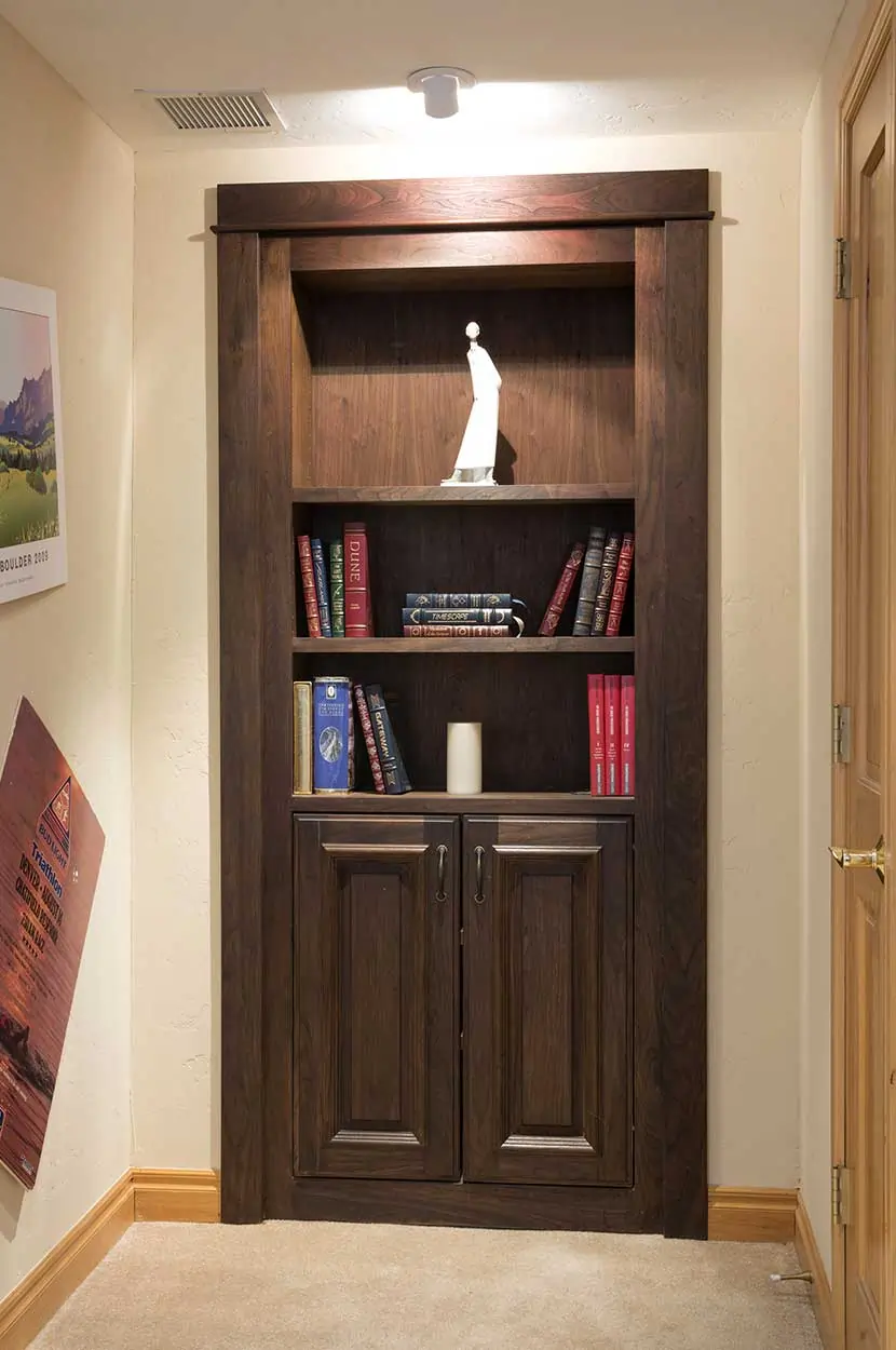 Custom Hidden Door Bookcases and Cabinets - Hidden Doors by Design