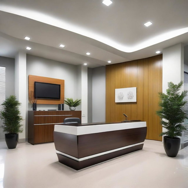 Elevate Your Workspace: Modern Office Reception Area