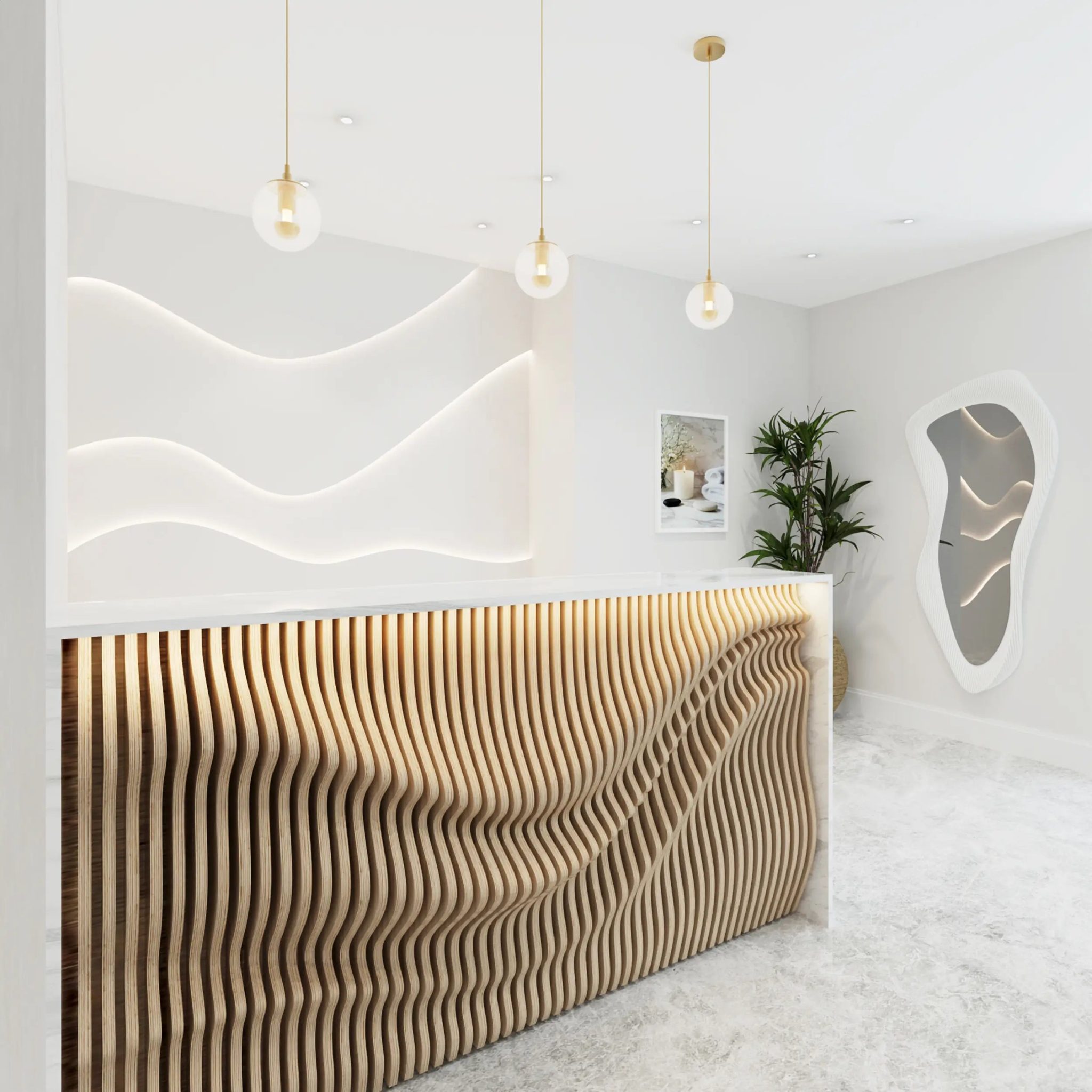 Elika Parametric Reception Desk | Craftivaart